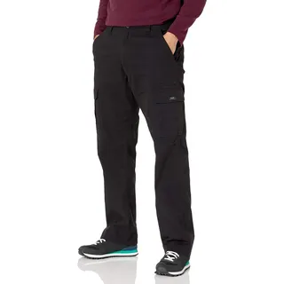 Wrangler Herren Jeans Cargo Pant, Relaxed Fit, Straight Leg, Schwarz, 36W / 34L