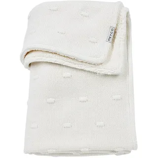 Meyco Baby Knots Teddy 75x100 Cm Minikrippendecke - Off White - One Size