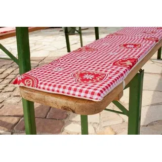 Landhaus-Party-Set, 3 Teile, Landhausstil, Rote/Weisse/Multifarbige Tischdecken - Rot
