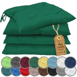 NatureMark Stuhlkissen 40 x 40 cm Dunkel Grün