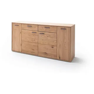 Livetastic Sideboard , Eichefarben , Holz, Holzwerkstoff , Asteiche , furniert, massiv , 6 Fächer , 2 Schublade(n) Schubladen , 184x90x44 cm , Made in Eu , Holzmöbel, Kommoden Holz, Sideboards Holz