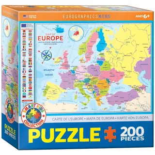 Eurographics 6200-5374 Map of Europe 200-Piece Puzzle, Verschieden
