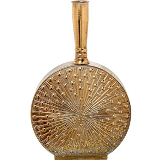 Bodenvase aus Metall in Gold, 40 x 14 x 64 cm