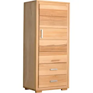 Schrank Genf 1-türig rechts - Kernbuche Massivholz geölt - Braun