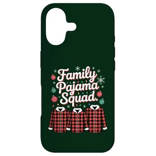 Hülle für iPhone 17 Familien-Pyjama Squad Weihnachten passend