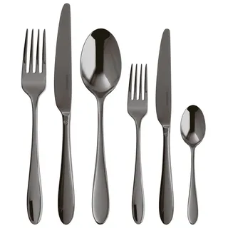 Sambonet Besteck Set Velvet Schwarz 36-teilig - Schwarz