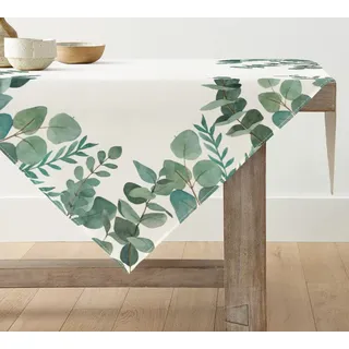 Artoid Mode Eukalyptus Sommer Tischwäsche, Frühling Saisonnal Küche Tisch Dekoration Drinnen Urlaub Party Dekor 85x85 cm