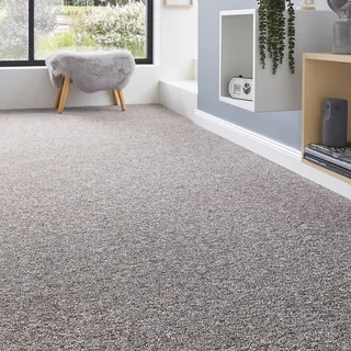 Andiamo Teppichboden »Gambia, Feinschlinge, Made in Belgium« rechteckig 7,2 mm Höhe meliert, Breite 400 cm oder 500 cm, strapazierfähig, pflegeleicht, braun