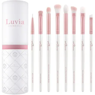 Luvia Cosmetics Luvia All Eye Want Brush Set, Lidschatten Schminkpinsel-Set, Perfektes Verblenden & Auftragen, 8 Vegane Kosmetikpinsel