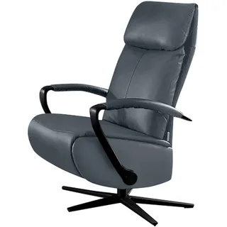 Relaxsessel W.SCHILLIG "rumbaa", blau (blau z69), B:73cm H:115cm T:84cm, Longlife Xtra-Leder Z69: Das feinnarbige, gedeckte Softleder Z69 besticht durch seine außergewöhnliche Weichheit im trendigen »Vintage-Look«, Hautstärke 0, 9 - 1, 1 mm, Sessel, Relaxsessel, wahlweise mit Doppelmotor, in Größen S, M & L, mit 5-Sternfuß
