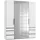 Drehtürenschrank Level 200 x 236 x 58 cm Weiß