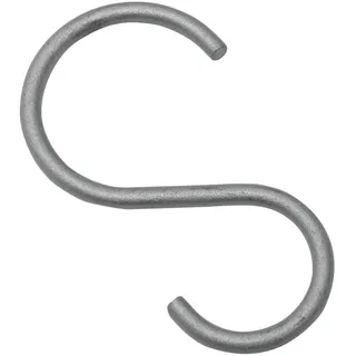 GARDINIA S-Haken Industrial Home für Ø 25 mm, Silber, 10 Stück