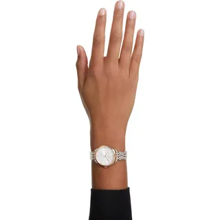 Swarovski Attract Uhr, Schweizer Produktion, Voll-Pavé, Kristallarmband, Roséfarben, Roségoldfarbenes Finish ATTRACT:FP ROG/WHITE/ROS 5644053 - Gold