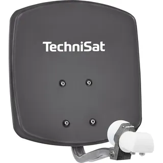 TechniSat DigiDish 33 schiefergrau + Twin LNB