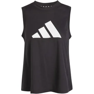 adidas Train Essentials Logo ärmelloses T-shirt Black/White XS
