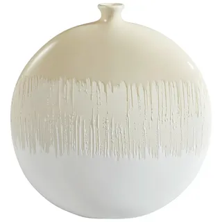 Ambia Home VASE Creme, Weiß - 30x31x8.5 cm