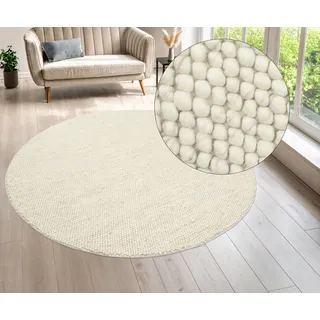 LeGer Home by Lena Gercke Teppich »Ainhoa, handgewebt, Wolle« rund 12 mm Höhe Teppich, Wohnzimmer, Schlafzimmer, Esszimmer,