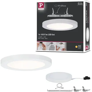 Paulmann LED Einbaupanel Cover-it 1 Stk. rund 12 W Weiß