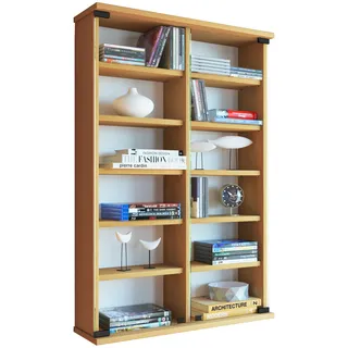 VCM Zuntisa Wandregal 60 x 18 x 91,5 cm Braun