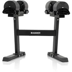 HAMMER Hanteln und Gewichte Smartlock Hantel-Set 40 kg - schwarz