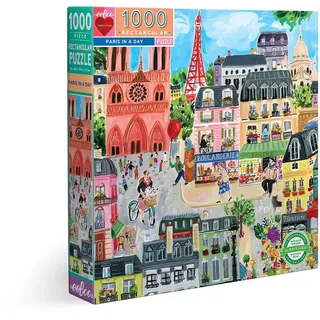 eeBoo Paris in a Day Puzzle en Cubes 1000 pièce(s) Art