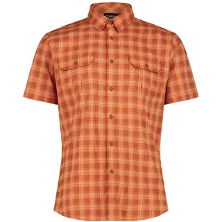 CMP Langarmhemd Kariert Orange 3XL
