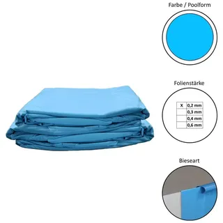 SUMMER FUN Poolfolie Rundbecken blau 450x90 cm