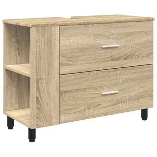 vidaXL Waschtisch Sonoma-Eiche 80 x 35 x 60 cm Holzwerkstoff - Braun