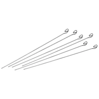 FMprofessional Grillspieß 35 cm Edelstahl Silber