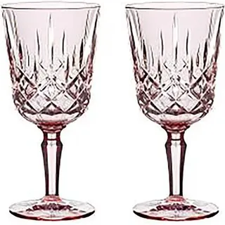 Nachtmann Noblesse, Weißwein-Glas, Becherglas, Glas, Pink, 18,8 cm, 9 cm - Rosa