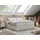 MKS Boxspringbett ohne Kopfteil mit Bettkasten niedriges Kopfteil Polsterbett ohne Kopfteil BESS 140x200 Beige H3 Beige