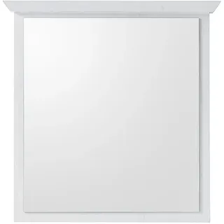 Garderobenspiegel WINGST-61 im Landhaus Stil Nachbildung Pinie weiß Nb. B/H/T ca. 92x99x6cm - Weiß