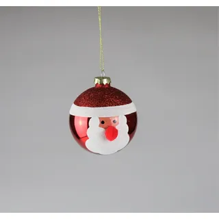 Weihnachtsbaumkugel AM DESIGN "aus Glas, Ø: 8 cm", rot, Ø:8cm, Glas, Weihnachtsbaumkugeln, Weihnachtsbaumkugel, 6er Set