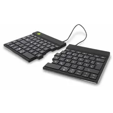 Bild R-Go Split Break - keyboard - with integrated break indicator - QWERTZ (DE), kabellos, Schwarz