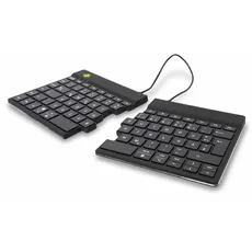 Bild von R-Go Split Break - keyboard - with integrated break indicator - QWERTZ (DE), kabellos, Schwarz