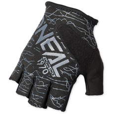 O'NEAL Fahrradhandschuhe Herren & Damen Drop Fingerless Glove V.17 I MTB DH FR Downhill Freeride | Fingerlose Handschuhe mit Gel-Einsätzen rutschfest I Schwarz Grau I Größe L...