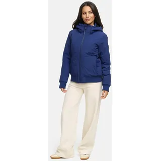 Winterjacke MARIKOO "Marikoo Mooni Damen Herbst Caban Jacke N084", Damen, Gr. XXL, blau (navy), Obermaterial: 100% Nylon NY., Jacken Winterjacke