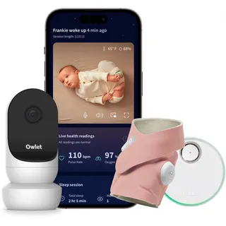 Owlet Dream Bundle: Dream Sock + Cam 2 Rosa