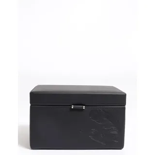 Friedrich Lederwaren Friedrich23 Boho Schmuckkoffer Schwarz – Feinsynthetik 21x15x13 cm, Reise- & Schmuck Organizer