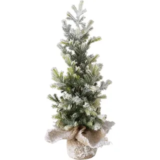 Boltze Künstlicher Tannenbaum in einem Topf aus Jute TANNE, 40 cm