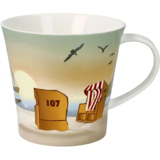 Goebel Künstlerbecher Scandic Home Sunset Mood aus Fine Bone China, Maße: 13,5cm x 10,5cm x 9,5cm, 23-102-02-1