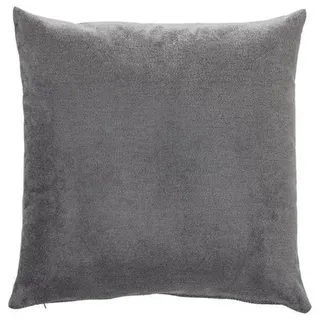 Novel Zierkissen , Anthrazit , Uni , Füllung: Vlies , 50x50 cm , pflegeleicht , Heimtextilien, Wohntextilien, Kissen, Zierkissen
