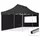 Faltpavillon 3 x 6 m inkl. 2 Seitenteile Schwarz
