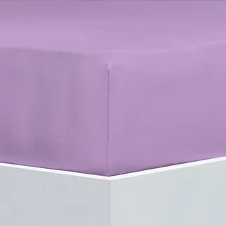 Florella Spannbettlaken »FS5, Soft-Flanell, 100% Baumwolle« für Matratzenhöhe bis 20 cm geeignet, lila