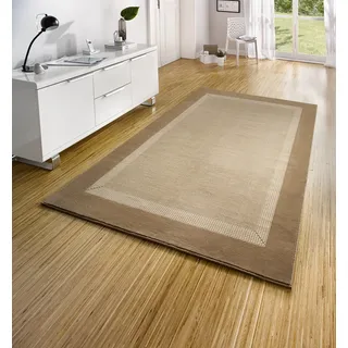 HANSE HOME Band Gr. 4, beige, B:160cm H:9mm L:230cm, Kunstfaser, Teppiche, Teppich, Kurzflor, weich, Läufer Größen, Wohnzimmer, Schlafzimmer, Esszimmer