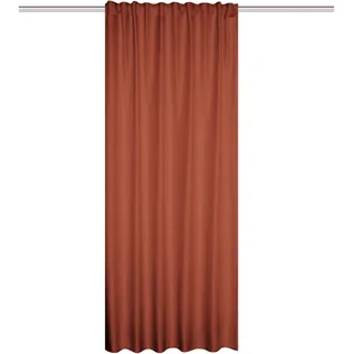 HOME WOHNIDEEN Thermoschal ESKAMIO blickdicht, Leinenstruktur, Multifunktionsband, Farbe:terra, Größe:160 x 135 cm, Anzahl:1x