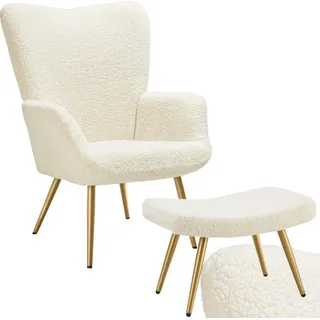 tectake® Sessel Hygge gepolstert