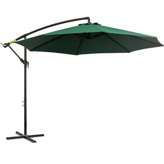Outsunny Sonnenschirm, Stahl, Polyester, Grün , Metall , 2.5x2.95 cm , Sonnenschutz, Ampelschirme