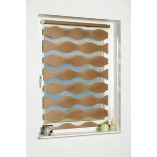 K-HOME Doppelrollo Welle 50 x 150 cm khaki