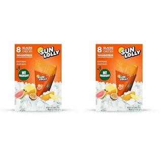 Sun Lolly Wassereis Exotisch (8 x 60ml) (Packung mit 2)